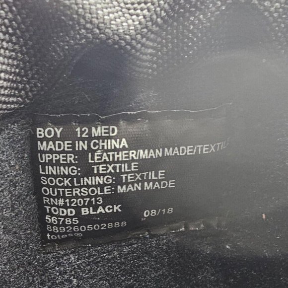 Totes Todd Snow Boot Toddler Size 12 (Black) - Picture 7 of 7